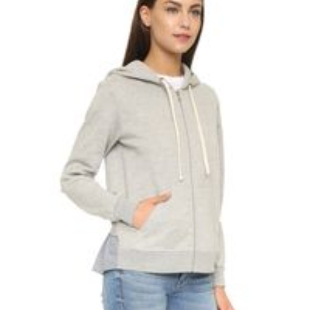 CLU too zip up hoody with woven trim BRAND NEW-MED
